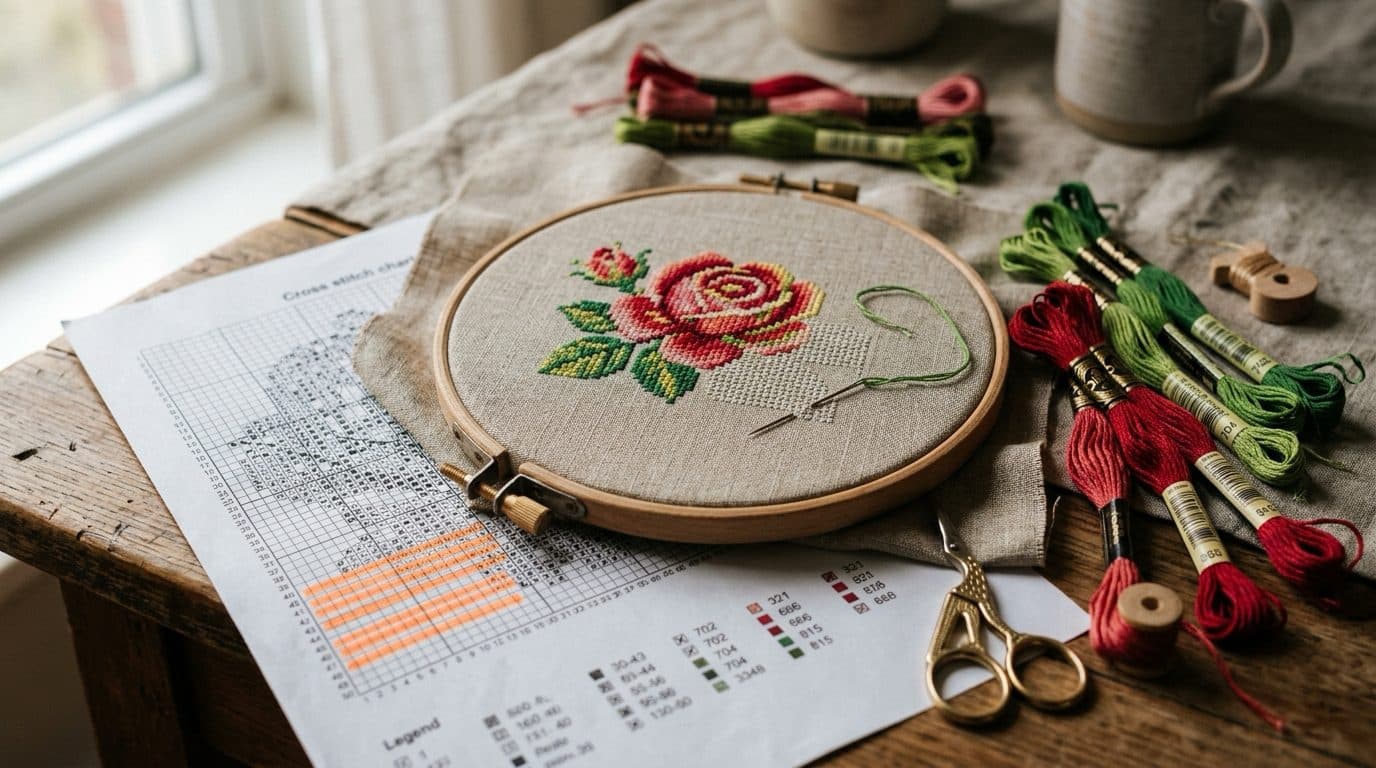 How to Read a Cross Stitch Chart Without Losing Your Mind